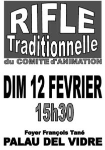Grande rifle du comité d'animation @ Foyer François Tané