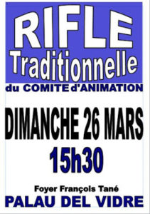 Grande rifle du comité d'animation @ Foyer François Tané