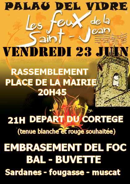 Fête de la St Jean, Vendredi 23 juin 2017