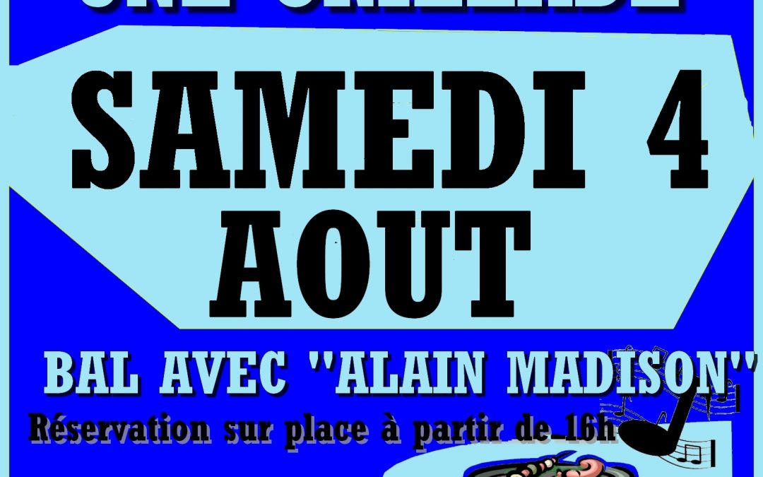 Soirée Grillades samedi 04 août 2018