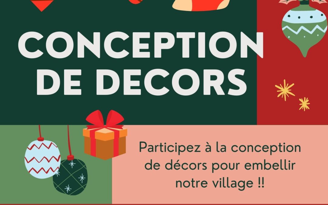 CONFECTION DE DECORS