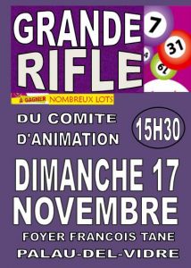 Grande rifle du Comité @ Foyer François Tané