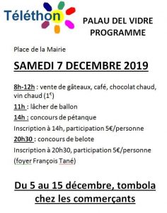 Téléthon 2019 @ Place du Marché