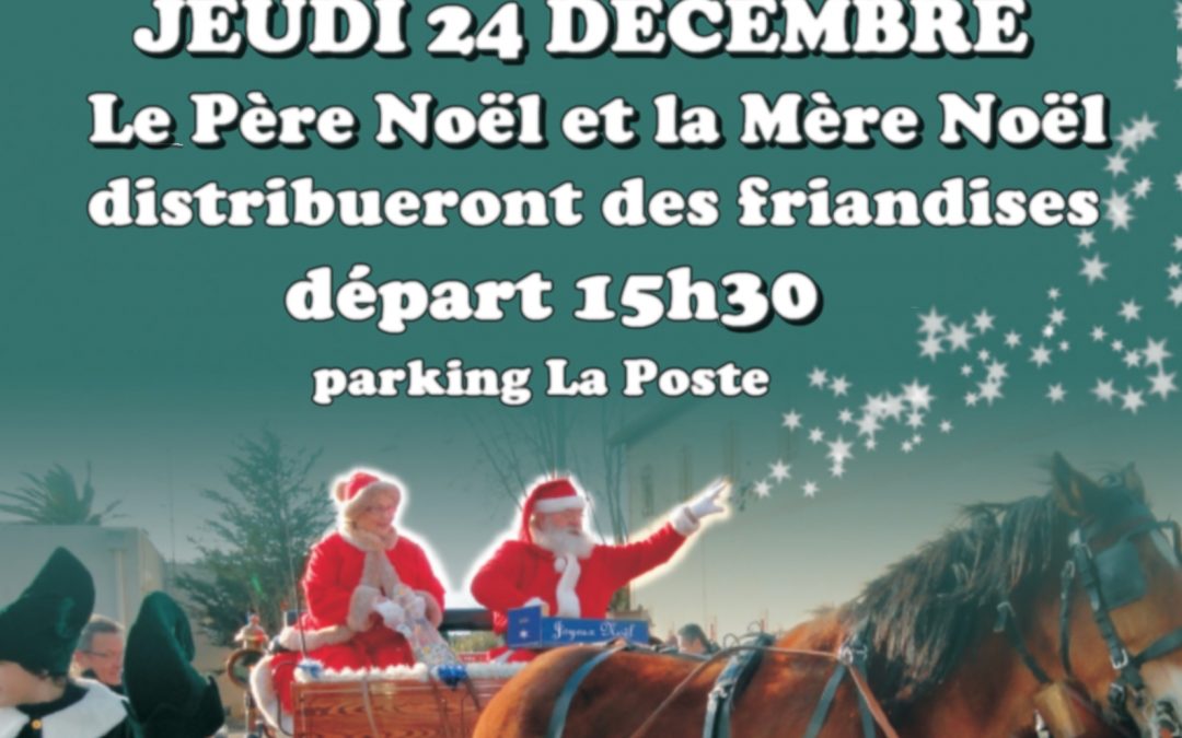 Défilé du Père Noël et de la Mère Noël