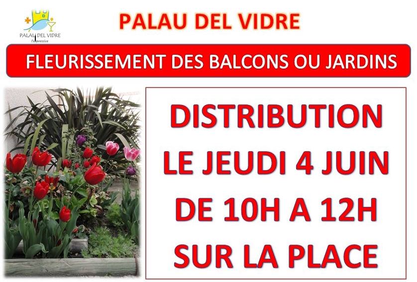 « FLEURISSEMENT DES BALCONS OU JARDINS »