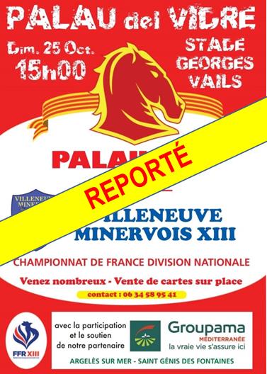 Match reporté
