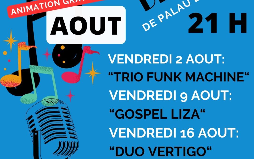 Programme des Vendredis de l&rsquo;été d&rsquo;Août