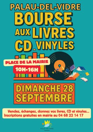 BOURSE AUX LIVRES, CD, VINYLES